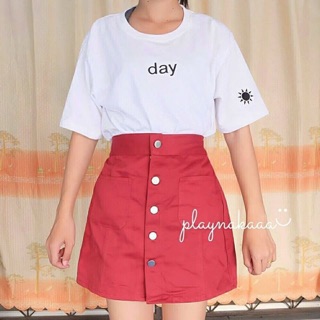 Setสุดคุ้ม !! เสื้อday+กระโปรงกระดุมหน้า