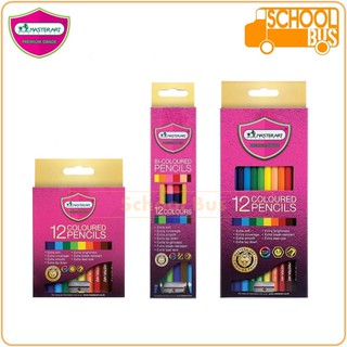 ราคาสีไม้ Master Art 12 สี รุ่นใหม่ ดินสอสี มาสเตอร์อาร์ต 1 และ 2 หัว Bi / Coloured Pencils Mas