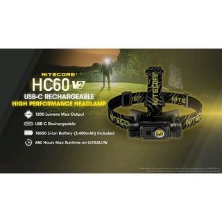 ไฟคาดหัว NiteCore รุ่น HC60V2