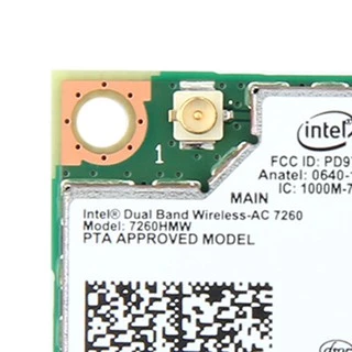 อะแดปเตอร์ไร้สาย AC1200 Dual Band Intel 7260 7260HMW AC MINI PCI-E การ์ด 2.4G/5G