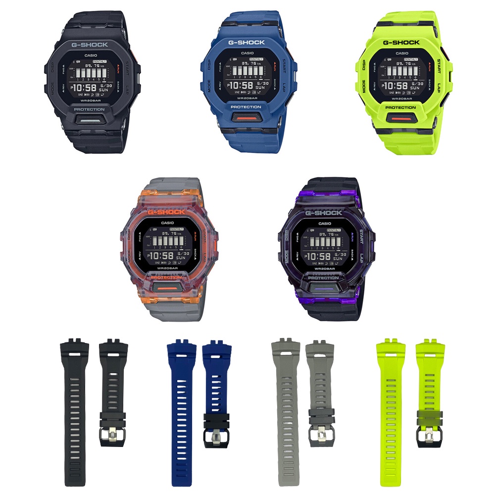 Casio G-Shock นาฬิกาข้อมือ /สายนาฬิกา รุ่น GBD-200,GBD-200UU (GBD-200-1,GBD-200-2,GBD-200-9,GBD-200SM-1A5,GBD-200SM-1A6)