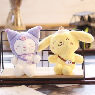 พวงกุญแจ จี้ตุ๊กตา Kuromi Melody Cinnamoroll แบบนิ่ม สําหรับเก็บสะสม