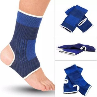 ผ้ารัดข้อเท้า ANKLE  SUPPORT ฟรีไซร์ กล่องละ 1 ข้างและ 2 ข้าง/คู่ ที่รัดข้อเท้า ป้องกันบาดเจ็บจากการเล่นกีฬา-ทำงานหใจนัก