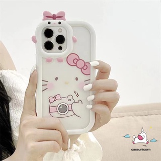 เคสโทรศัพท์มือถือ แบบนิ่ม ลายการ์ตูนคิตตี้ 3D สําหรับ Oppo A17 A15 A17K A3s A5s A7 A12 A95 A74 A96 A92 A94 A15s A16 A57 A54 A1K A16K A31 A5 A9 2020 A55 A16s A16E A53