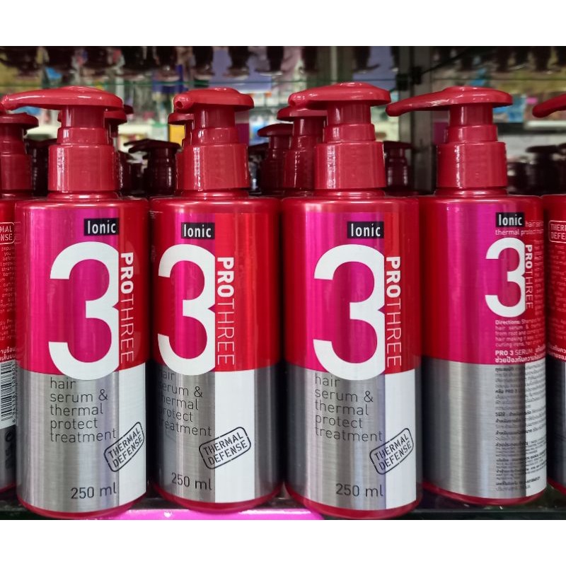 Ionic Pro 3 กันร้อนใส่ก่อนทำเคมีและบำรุง /Ionic Pro 3 Hair Serum and Thermal Protect Treatment