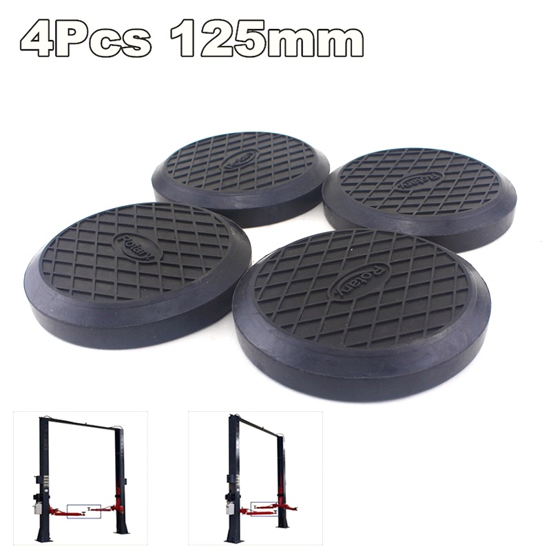 Universal 4 ชิ้น 125 มิลลิเมตรรอบยาง Arm Pads Lift Pad ยางแขน Pad fit สําหรับ Auto Lift รถรถบรรทุกอั