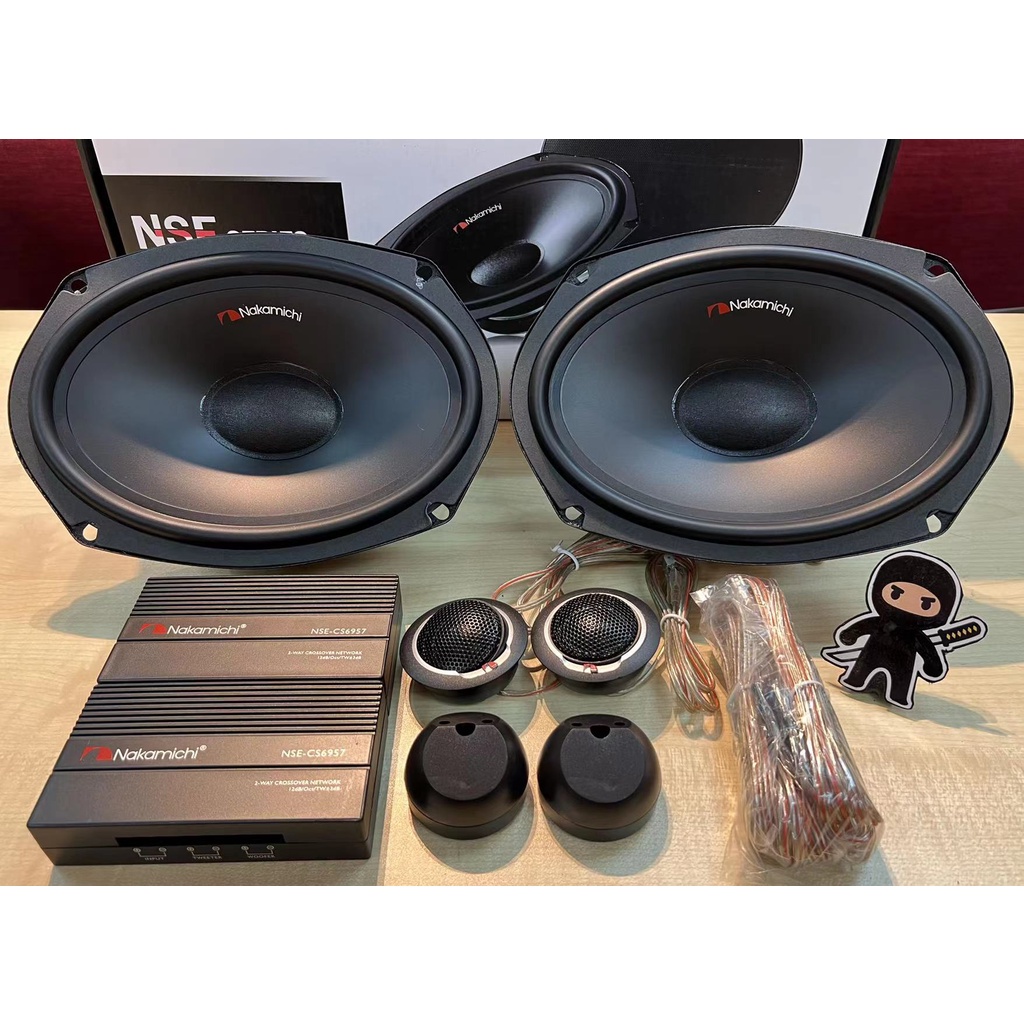 NAKAMICHI ENSE-CS6957 6x9" ลําโพงส่วนประกอบ 2 ทิศทาง 40W RMS/400W Max N-Power Series Pembesar Suara
