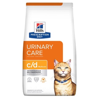 อาหารแมวโรคนิ่ว 3.85กก. c/d แมว Hills®  c/d Multicare Feline with Chicken3.85 kg(Exp.08/24)