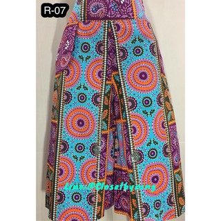 กาเกงแพนเค็ก ผ้า cotton 100% พิมพ์ลาย/ผ้าเนื้อดี/สีไม่ตกR07