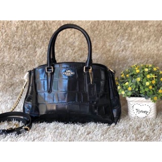 พร้อมสMINI SAGE CARRYALL (COACH F38956) BLACK/IMITATION GOLD