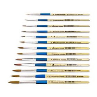 พู่กันสีน้ำ   หัวกลม  จิตรกรน้อย มาสเตอร์อาร์ต MASTER ART Water Color Brush