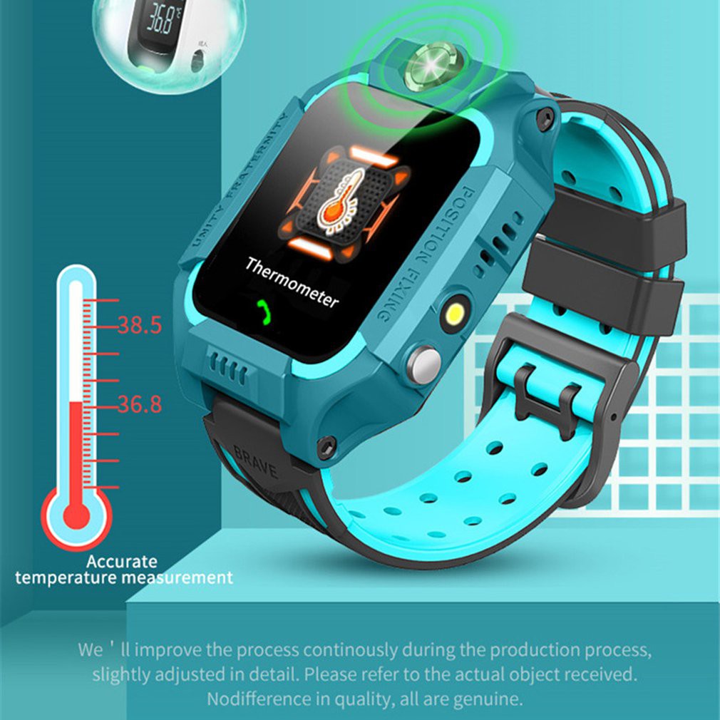 สีเขียว-Rbb temperature watch kidsนาฬิกาข้อมือเด็กวัดไข้ รุ่น q19f โทรศัพท์สื่อสารวัดไข้  มีกล้องถ่ายภาพ มีระบบติดตามตัว