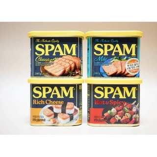 Spam เกาหลี, แฮมปรุงแต่ง, สแปม Classic, light 25%, cheese, hot &amp;  spicy,  zero sugar ยี่ห้อ CJ