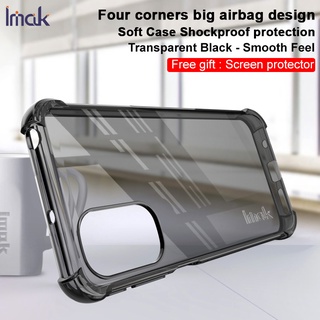 Original Imak Motorola Moto G31 / G41 Shockproof Casing Clear Soft TPU Case Transparent Silicone Back Cover Screen Film