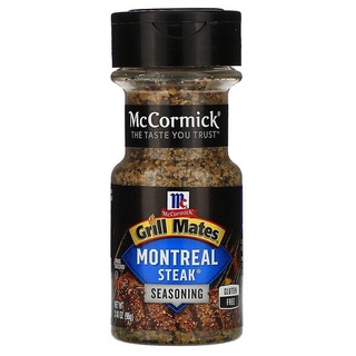 McCormick Grill Mates Montreal Steak Seasoning แม็คคอร์มิคกริลเมทส์เครื่องปรุงรสสเต็ก 96 กรัม (05-7126)