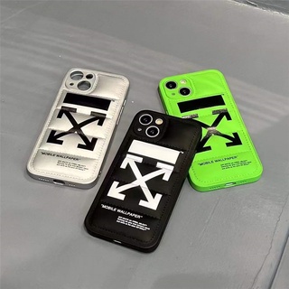 เคสซิลิโคน สำหรับ ไอโฟน iPhone 14 Pro Max iPhone 13 Pro Max iPhone 12 Pro Max iPhone 11 Pro Max X XR XS Max Fashion OFF WHITE Down Jacket Design Silicone Case