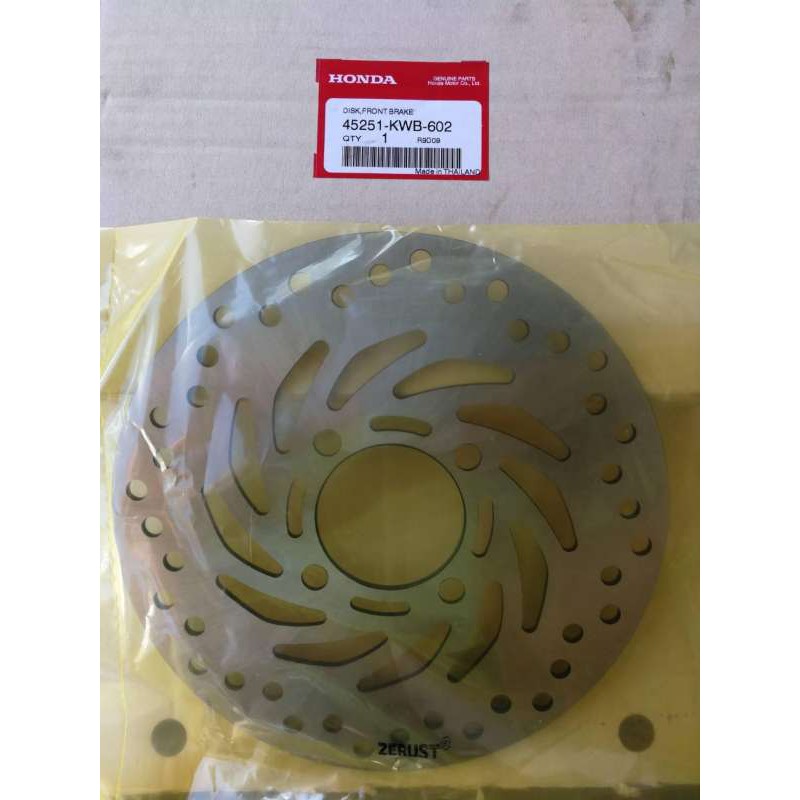 จานเบรคหน้า ขนาด 220 มม แท้ Honda Wave 110 i ทุกปี, CZ-i, Wave 125 i ปี 2012 (โฉมปลาวาฬ) (45251-KWB-