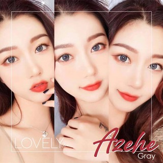 ‼️พร้อมส่ง‼️ Azahe gray  (สีเทา ) คอนแทคเลนส์ แฟชั่น ลายใหม่ รุ่นขายดี จากแบรนด์ Lovly lens