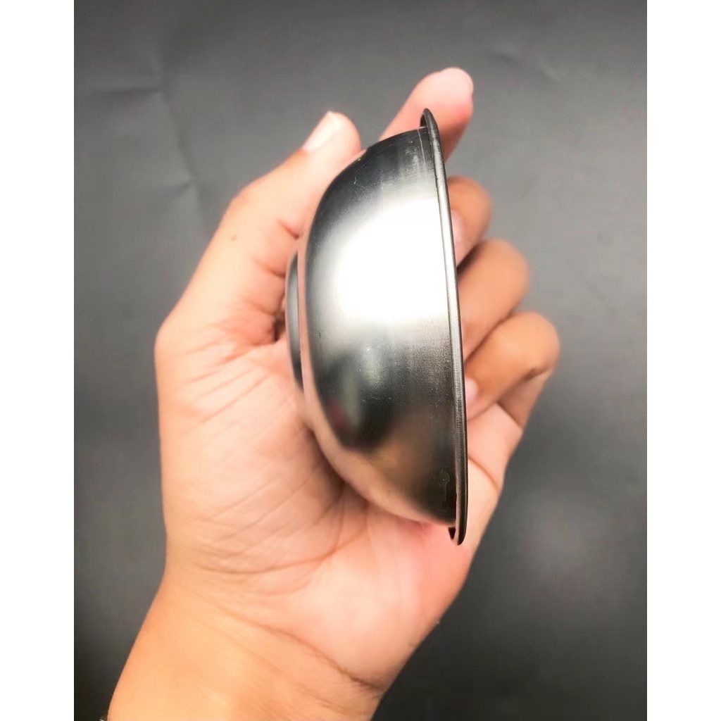ถ้วยเกาหลีน้ำจิ้มสแตนเลส ซอสมะเขือเทศ สีเงิน เกาหลีขนาด 8.5cm  ลึก 3cm