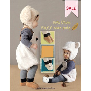 ถุงเท้าเด็กFluffy Cover Socks [set of 10]นำเเข้าจากเกาหลี