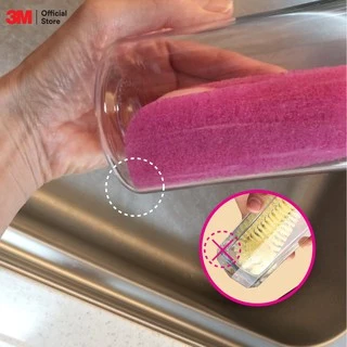 3M™ Scotch-Brite® สก๊อตช์-ไบรต์ ฟองน้ำพร้อมใยขัดสำหรับล้างขวดชนิดรีฟิล, 5 ชิ้น