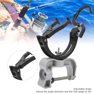 Sports Love Fishing Rod Bracket Foldable Marine Boat Fish Pole Support Antislip Metal Holder 15x24cm