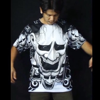 A NEW DAY 197 เสื้อยืดสไตล์ญี่ปุ่น Japan Tattoo ลาย Kijin-Kei Black