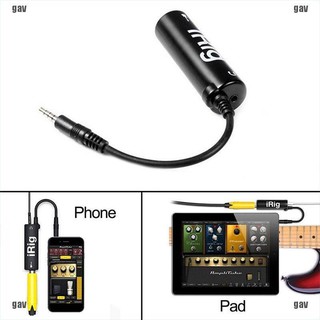 (gav) ตัวแปลงอินเตอร์เฟซกีตาร์ irig แบบเปลี่ยน สําหรับโทรศัพท์มือถือ a 2 t