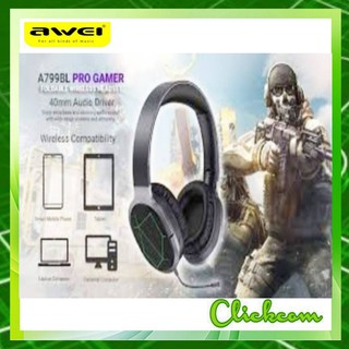 awei a799bl foldable gaming wireless headphone