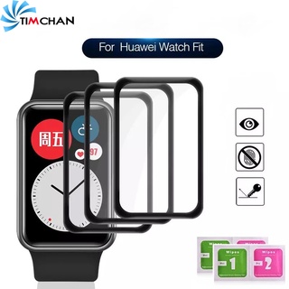 Huawei Smart Watch HD ฟิล์มใส ด้านหน้า / ป้องกันรอยขีดข่วน กันน้ํามัน กันน้ํา ยืดหยุ่น PMMA ฟิล์มกันรอยหน้าจอสมาร์ทวอทช์ / เข้ากันได้กับ Huawei Watch ES / Watch Fit