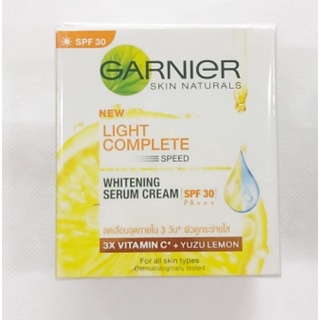 Garnier การ์นิเย่ ไลท์ คอมพลีท เซรั่ม ครีม ยูซุ SPF 30 PA+++ 50มล.