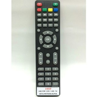 รีโมตทีวี.Remote. TV. Art. Alpaca. Mitton. รุ่น.102F.สามารถใช้แทนตัวเดิมได้