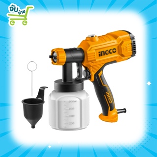 INGCO กาพ่นสีไฟฟ้า 350 วัตต์ รุ่นงานหนัก รุ่น SPG3508 ( Spray Gun ) ครื่องพ่นสีไฟฟ้า (ใช้ได้ทั้งสีน้ำ และ สีน้ำมัน)