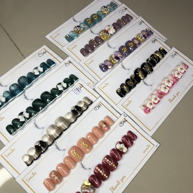 เล็บเจลแท้cs1” cs40-49 ทรงสั้นเหลี้ยงสวย อะไหล่แบรนด์ค้า