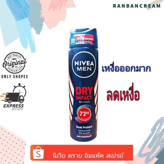 NiveaMen Dry Impact Spray / นีเวีย ดราย อิมแพ็ค สเปรย์