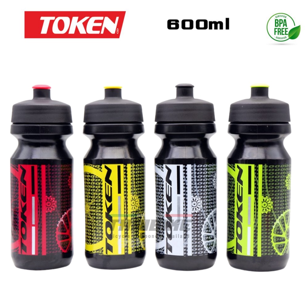 ขวดน้ำปั่นจักรยาน เดินป่า TOKEN ของแท้ ขนาด 600ml แบบนุ่ม บีบง่าย ราคา ถูกที่สุด ดีลบีเคเค แกลเลอรีภาพที่ 4