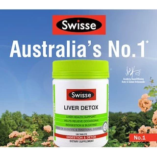 Swisse Ultiboost Liver Detox 200 Tablets ดีทอกซ์ตับ ขจัดสารพิษ ลดอาการบวมน้ำ