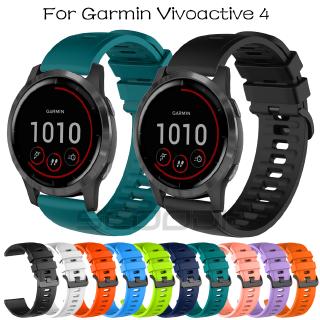 New ! สายคล้องคอซิลิโคนอ่อนสำหรับ garmin vivoactive 4 สายรัดซิลิโคน