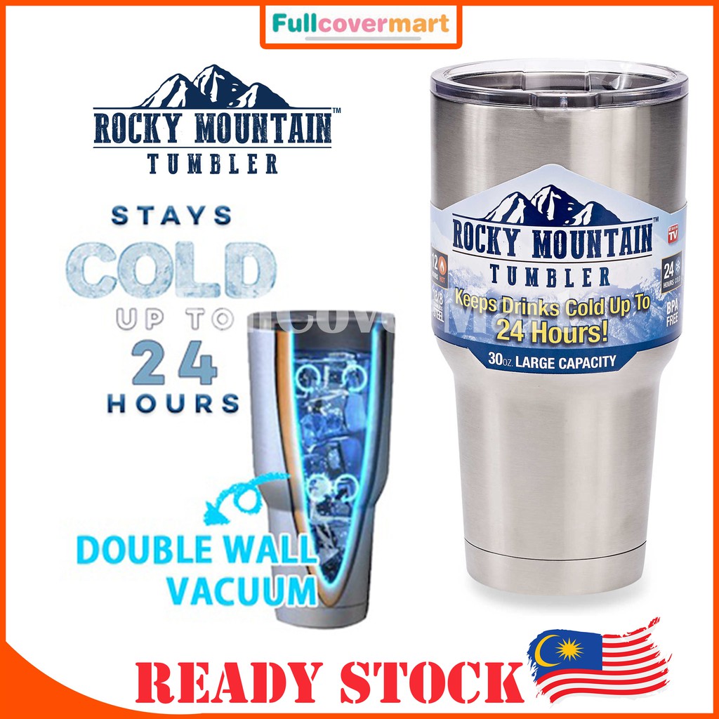 (HM23) Rocky Mountain Tumbler 30oz (900ml) ถ้วยสูญญากาศสองชั้นขวดร้อนและเย็นกระติกน้ําร้อน