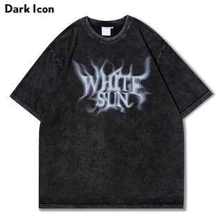 เสื้อยืดผู้ เสื้อยืด ผ้าฝ้าย พิมพ์ลาย Dark Icon High Street สไตล์ฮิปฮอป แฟชั่นฤดูร้อน สําหรับผู้ชาย และผู้หญิง S-5XL