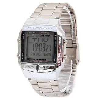 Casio Data Bank นาฬิกาข้อมือผู้ชาย สายแสตนเลส รุ่น DB-360-1ADF - สีเงิน