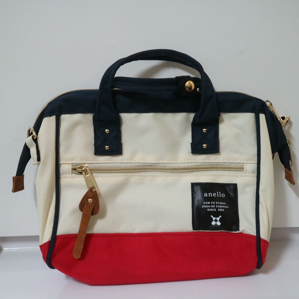 Anello polyester canvas 2 way shoulder bag mini size: กระเป๋าสะพาย ใส่มือถือ แท็บเล็ต และIpad ขนาดเล็กได้