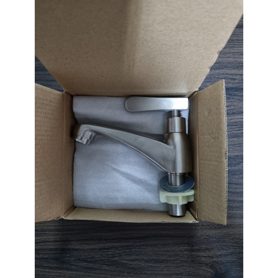 SOLVELX 304 ก๊อกน้ําอ่างล้างหน้าสแตนเลส US-WS1203B-B