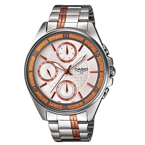 Casio Standard นาฬิกาข้อมือสุภาพสตรี สายสแตนเลส รุ่น LTP-2086RG-7AVDF (Silver )