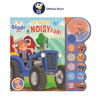 Blippi สมุดเสียง 10 ปุ่ม เสียงสนุก พร้อมเพลง และเอฟเฟคเสียง สําหรับเด็ก