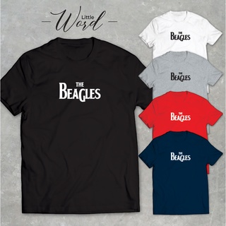 Little Word เสื้อยืดคอกลมแขนสั้นพิมพ์ลาย The Beagles สไตล์มินิมอล ทรงUnisex