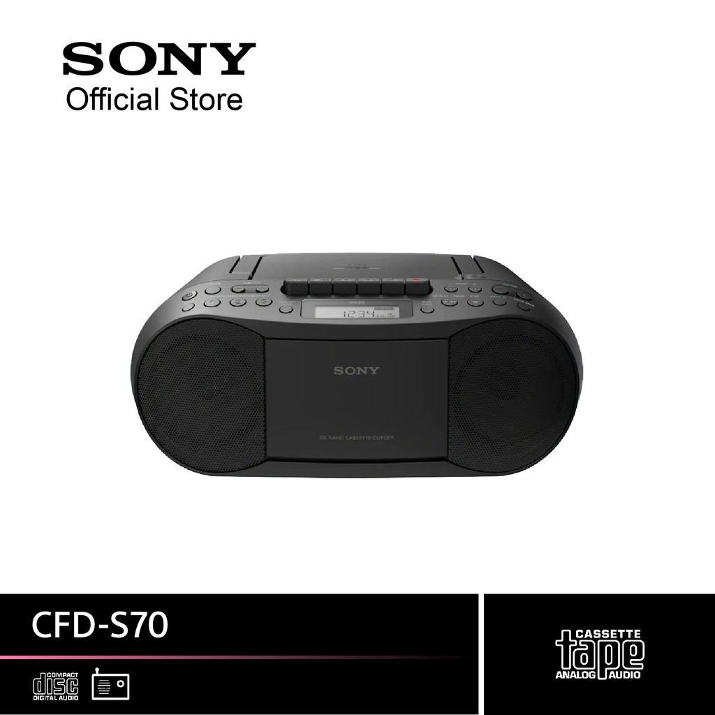 SONY CFD-S70 Hi fi System CD/Cassette Boombox with Radio | Shopee Thailand