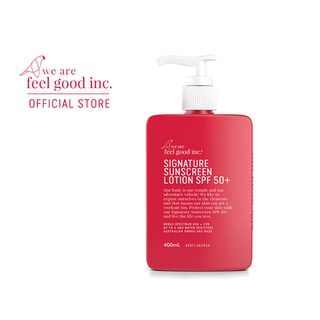 We Are Feel Good Inc. : Signature Sunscreen Lotion SPF 50+ โลชั่นกันแดดสูตรซิกเนเจอร์ SPF 50+ ขนาด 400ml หัวปั๊ม