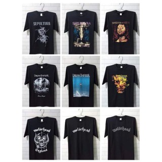 เสื้อยืด พิมพ์ลาย Nirvana Dream Teather Sepultura Ramones Motorhead Music สําหรับผู้ชาย