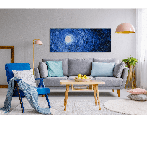 Bighot NICE รูปภาพพิมพ์ผ้าใบ Abstract-Painting  ขนาด  94x36 ซม. (ก.xส.) C9436-12